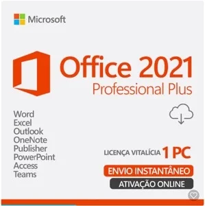 Licença Office 2021 Pro Plus 🔴 últimas unidades!!!
