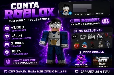 Conta Roblox Completa | 1K Seguidores