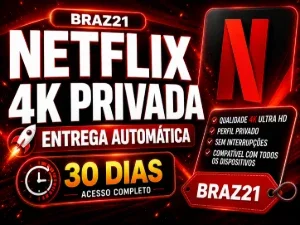 Netflix 4K- Tela Privada Exclusiva Por 30 Dias! [Automatica]