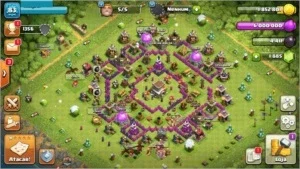 CONTA CLASH OF CLANS CV 8 QUASE FULL NIVEL 87