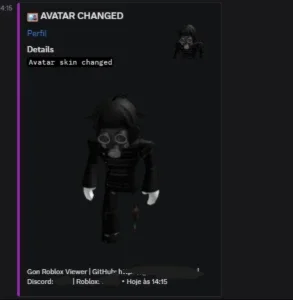 Roblox Viewer, Monitoramento Roblox com Alertas via Webhook
