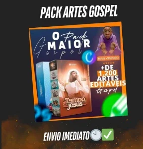 Pack artes gospel editaveis