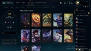 Conta gold solo-88 skins(2 ultimate,4 lendaria e 32 legados)