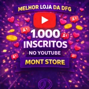 ✅1000 Inscritos no YouTube✅  – PERMANENTE –
