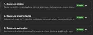 Verifico Recurso Intermediário no seu Canal do YouTube