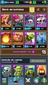 Conta Clash Royale, com 1 lendária.
