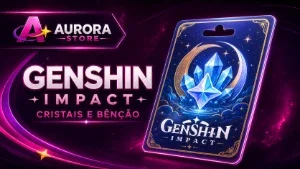 Recarga Genshin Impact - Cristais Gênesis - Bênção da Lua