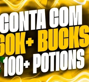 Conta Com 60K+ A 180K Bucks E 100+ A 300+ Potions