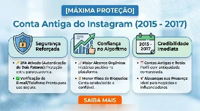 Conta Instagram Antiga (2018 - 2020) | Conta Blindada