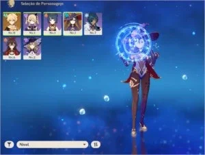 Conta de Genshin impact rank 7 com Ast Mona e mais 2 4 star