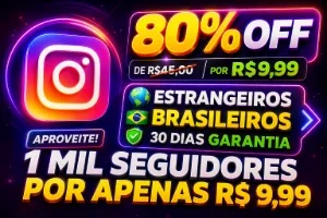 (80% Off) Seguidores Globais Instagram