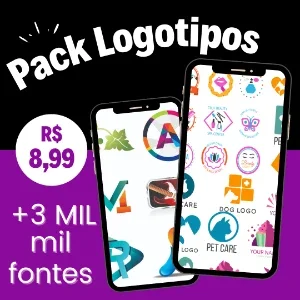 Pack LOGOTIPOS profissionais editáveis + 150 mil fontes