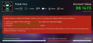SUPER BARATO! CONTA STEAM 5.500 REAIS EM JOGOS