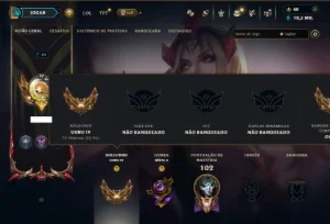 Ouro 4 com 80 Champs e 34 Skins +2 Prestigios ( MAIN ADC )
