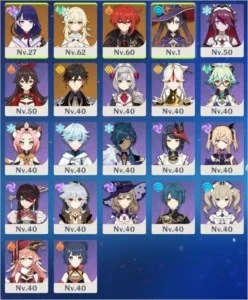 Conta Genshi AR 34 LVL 40+