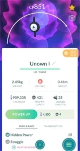 UNOWN Letra I - Vários Disponíveis - (Leia a Descrição)