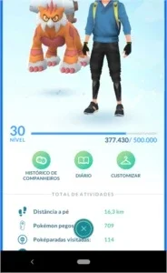 Conta Pokemon Go Level 30