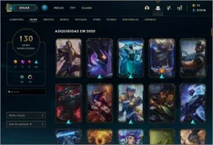 Conta do LoL, full champ e 130 skins