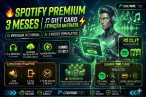 🎵 Spotify Premium 3 Meses | Link | Ativação Imediata ⚡