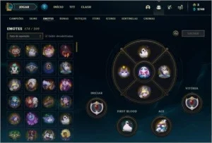 Conta Lol D1, skins prestígios, 139 champs