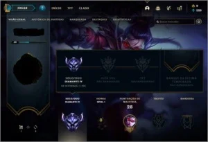 CONTA LEAGUE OF LEGENDS DIAMANTE 4 (33 CHAMPIONS)