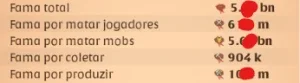 Vendo Conta full 800/100 e 400m+ fama amarela