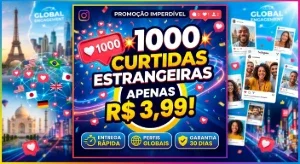 1000 curtidas mundiais