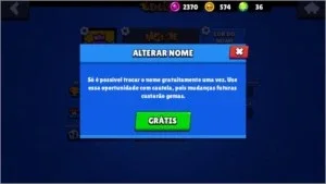 Conta Brawl Stars 16.741 troféus troca nome grátis