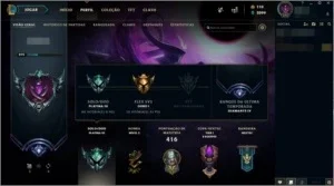 Conta Platina 3, 68 Skins, DJ Sona, Diamante season 8 e 9.