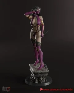 Mileena mortal kombat stl 3d