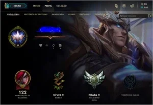 Conta League of Legends Prata 35 Campeões 19 Skins 68 Ícones