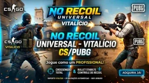 No Recoil Universal – Vitalício Cs/Pubg
