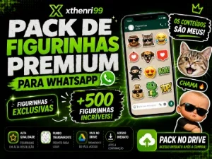 Pack de Figurinhas Premium para WhatsApp +500 Stickers