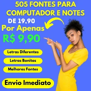 505 Fontes (Letras) para Instalar em seu Computador