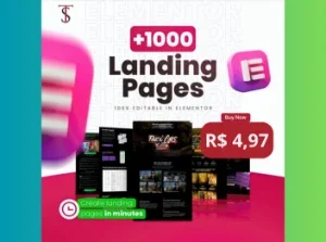 + 1.000 Paginas Editaveis No Elementor + Brinde