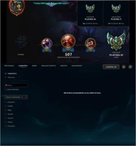 CONTA LOL PLATINA 3 E 5