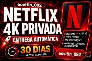 Netflix 4K Tela Privada 30 Dias! - Entrega Via Whatsapp!