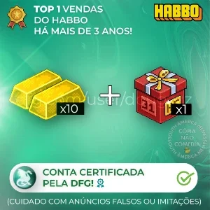 HABBO PACK - 10 BARRAS + 1 HC