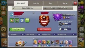 Clash of clans CV 11 bem upado e barato