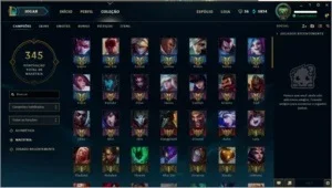 Conta platina iv 128 campeões 112 skins