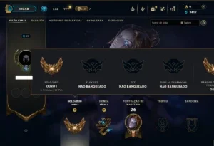 Ouro 1 com 50 Champs e 4 Skins