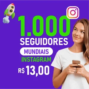 1.000 Seguidores Mundiais Instagram