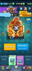 Conta Clash Royale 5000 trofeus, um deck quase full