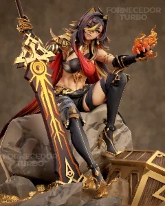 Dehya - Genshin Impact 3D - Arquivo .Stl Para Impressão 3D
