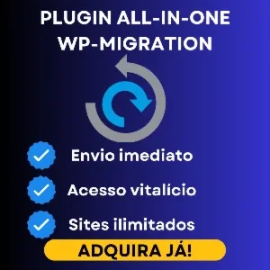 Plugin All In One WP-Migration Pro Atualizado V 2.56