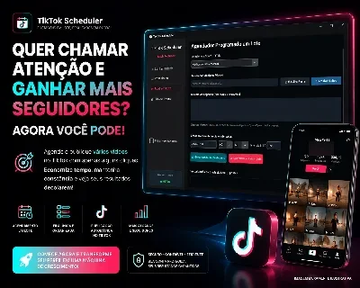 TikTok Scheduler - Mais Posts, Menos Trabalho