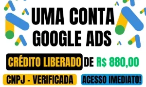 Vendo Uma Conta Do Google Ads Com Crédito De 880 Liberado