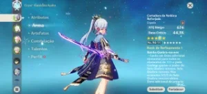 CONTA GENSHIN IMPACT - SERVER AMERICA AR. 57 