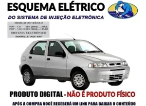 Diagrama digital veicular em formato PDF modelo na descrição