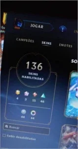 Conta league of Legends lvl 179 mt skin